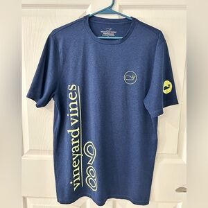 Vineyard Vines Men's Blue Performance t-shirt (Previously worn).